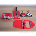 Promotional pvc Phone holder luggage tag keychain set